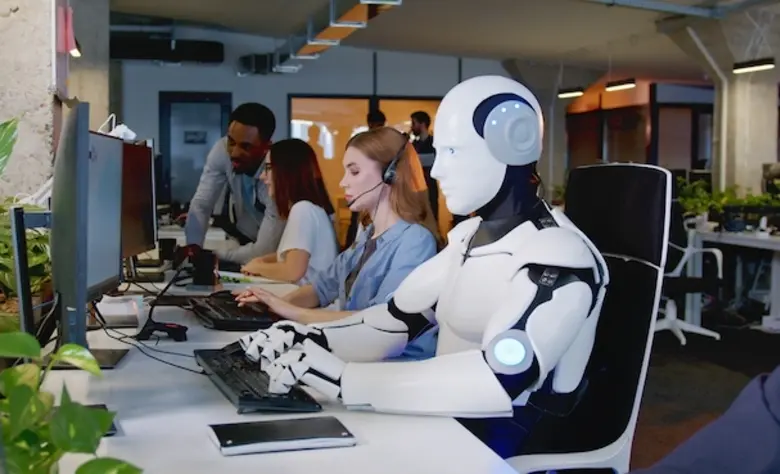 Roboter im Büro