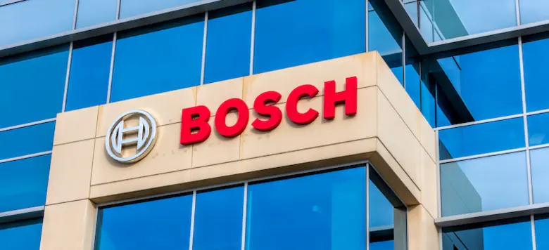 Glassfassade eines Bosch-Büros